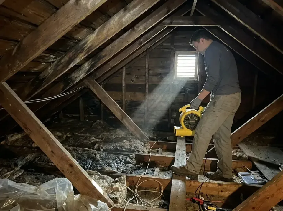 attic-water-damage-drying-proc-007 — frequently asked questions, Emergency Water Extraction & 24/7 Flood Response in Ridgewo…